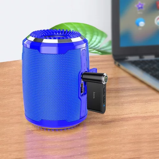 Hoco AUX Bluetooth autós vevő 3,5 mm jack E58 fekete