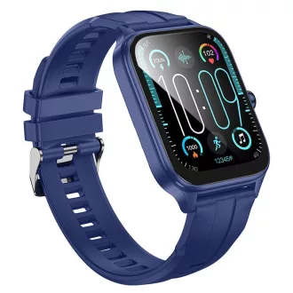   Hoco okosóra 1,95" TFT IPX4 hívás funkcióval Y27 kék