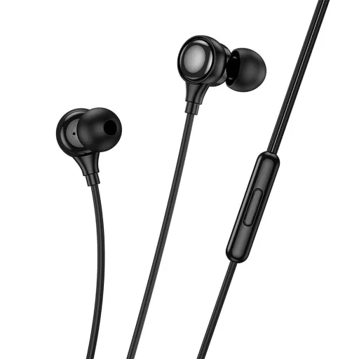 Hoco vezetékes fülhallgató 3,5 mm jack M116 fekete