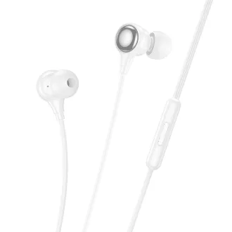 Hoco vezetékes fülhallgató 3,5 mm jack M116 fehér