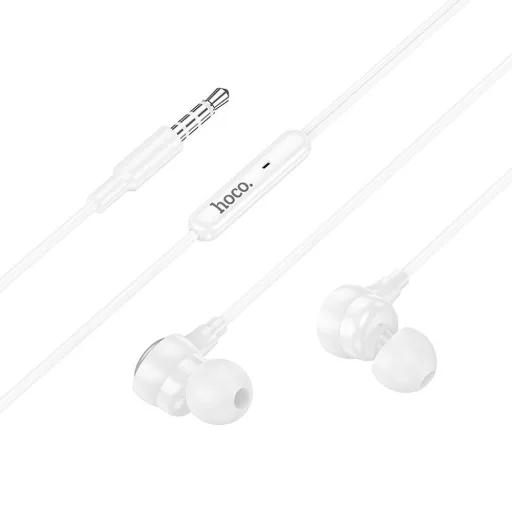 Hoco vezetékes fülhallgató 3,5 mm jack M116 fehér