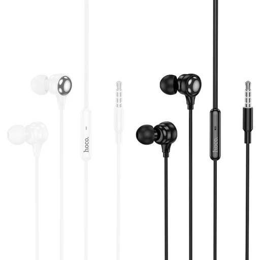 Hoco vezetékes fülhallgató 3,5 mm jack M116 fehér