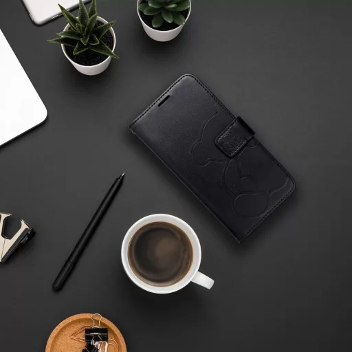 Mezzo Flip tok iPhone 16e (SE 4 2025) teddy bear fekete