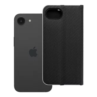 Luna Carbon Flip tok iPhone 16e (SE 4 2025) fekete