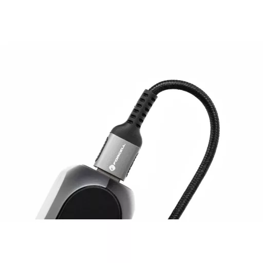 Forcell F-Energy USB-A – USB-C töltőkábel QC4.0 Cafule C256 3A 66W 0,25 m fekete