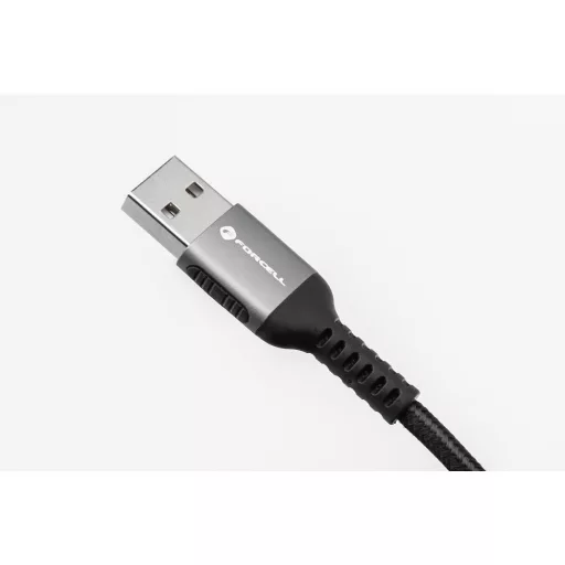 Forcell F-Energy USB-A – USB-C töltőkábel QC4.0 Cafule C256 3A 66W 0,25 m fekete