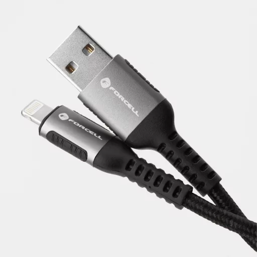 Forcell F-Energy USB-A – Lightning töltőkábel Cafule C257 2,4A 12W 0,5 m fekete