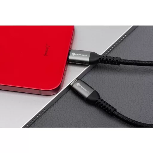 Forcell F-Energy USB-A – Lightning töltőkábel Cafule C257 2,4A 12W 0,5 m fekete