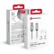 Forcell F-Energy USB-A – Lightning töltőkábel Metal C236 2,4A 12W 2 m ezüst