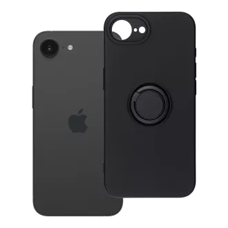 Silicone Ring tok iPhone 16e (SE 4 2025) / 17e  fekete