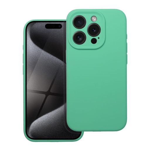 Szilikon tok 2 mm iPhone 16e (SE 4 2025) / 17e  menta
