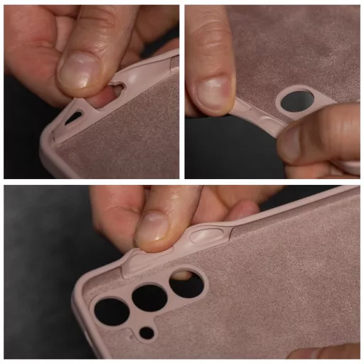 Szilikon tok 2 mm Samsung S25 EDGE  púderrózsaszín