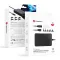 FORCELL F-ENERGY univerzális laptop töltő USB-C 90W + 6 adapter E856 fekete