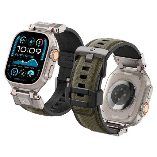 SPIGEN tok DURAPRO ARMOR APPLE Watch 6/7/8/9/10/SE/ULTRA 1/2 (44/45/46/49 mm) katonai zöld