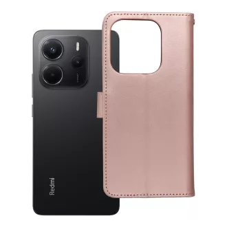   Mezzo Flip tok XIAOMI Redmi Note 14 4G (GLOBAL - 164,84mm x 78,15mm x 8,16mm) teddy bear rozéarany