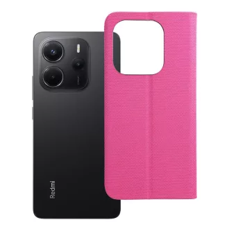   SENSITIVE Flip tok XIAOMI Redmi Note 14 4G (GLOBAL - 164,84mm x 78,15mm x 8,16mm) rózsaszín