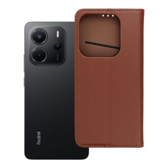   Smart Pro Leather bőrhatású flip tok XIAOMI Redmi Note 14 4G (GLOBAL - 164,84mm x 78,15mm x 8,16mm) barna
