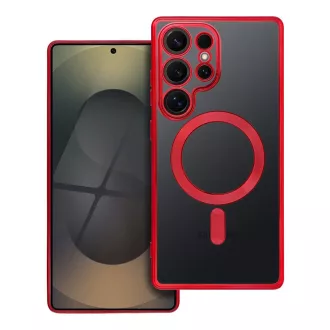   Electro Mag Cover tok Samsung S25 EDGE  Magsafe kompatibilis piros