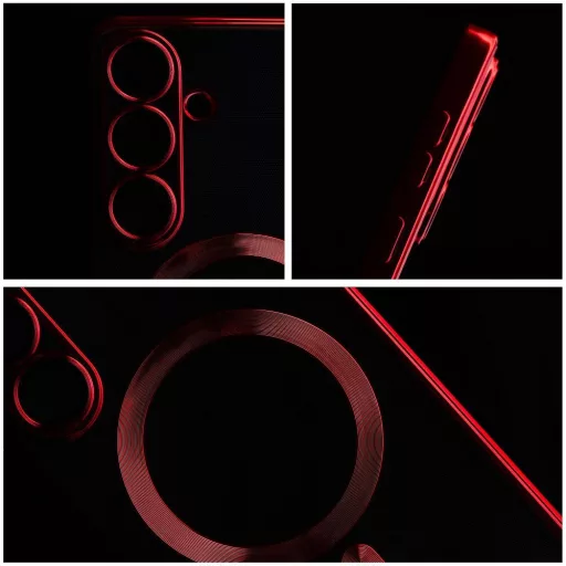 Electro Mag Cover tok Samsung S25 EDGE  Magsafe kompatibilis piros