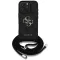 GUESS tok iPhone 16 Pro GUHCP16LP4GMGCRK (CBDY PU 4G Big Logo W/Cord Strap) fekete