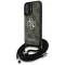 GUESS tok iPhone 16 GUHCP16SP4GMGCRW (CBDY PU 4G Big Logo W/Cord Strap) barna