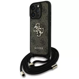   GUESS tok iPhone 16 Pro Max GUHCP16XP4GMGCRW (CBDY PU 4G Big Logo W/Cord Strap) barna