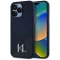 KARL LAGERFELD tok iPhone 15 Pro Magsafe kompatibilis KLHMP15LSCMKMPCK (Silicone Initial Metal Logo) fekete