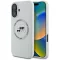 KARL LAGERFELD tok iPhone 16 Magsafe kompatibilis KLHMP16SSKCHTCE (Silicone KC Heads) bézs