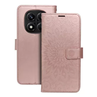   Mezzo Flip tok XIAOMI Redmi Note 14 PRO 4G mandala rozéarany
