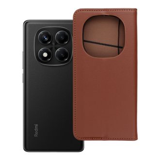   Smart Pro Leather bőrhatású flip tok XIAOMI Redmi Note 14 PRO 4G barna