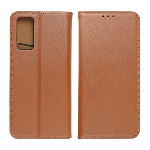 Smart Pro Leather bőrhatású flip tok XIAOMI Redmi Note 14 PRO 4G barna