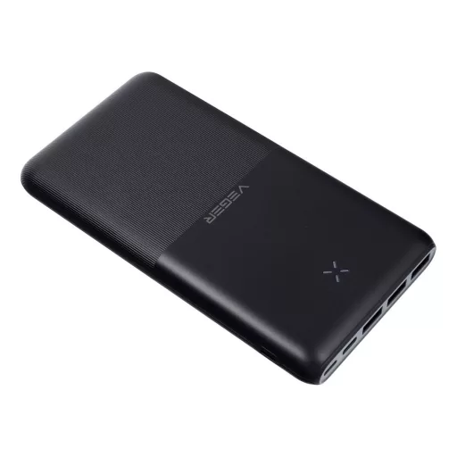 Veger (W2060) powerbank PD QC3.0 3A 20W 20000 mAh Fekete