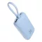 Veger powerbank K1 W1188 PD QC3.0 35W 10000 mAh beépített USB-C / Lightning kábelekkel kék