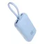 Veger powerbank K1 W1188 PD QC3.0 35W 10000 mAh beépített USB-C / Lightning kábelekkel kék