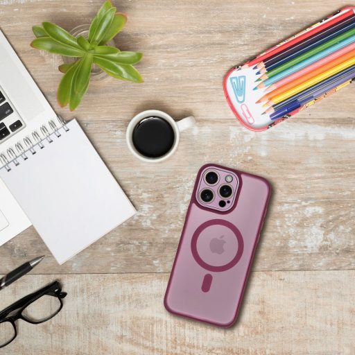 Variete Mag Cover tok iPhone 15 Magsafe kompatibilis lila