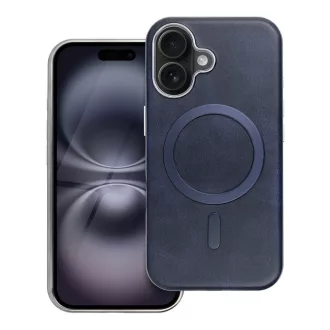   Gentleman Mag Cover tok iPhone 16e (SE 4 2025) / 17e  Magsafe kompatibilis sötétkék