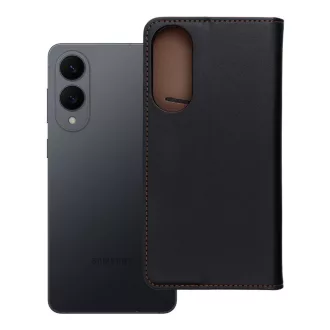   Smart Pro Leather bőrhatású flip tok SAMSUNG S25 Edge fekete