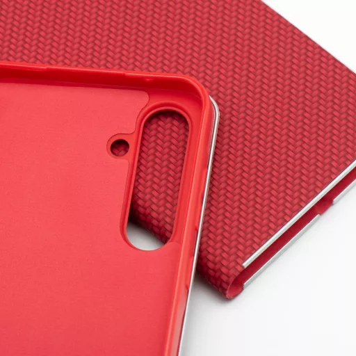 Luna Carbon Flip tok SAMSUNG S25 Edge piros