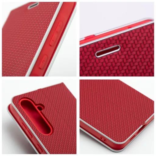 Luna Carbon Flip tok SAMSUNG S25 Edge piros