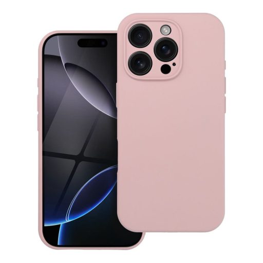 Szilikon tok 2 mm iPhone 15 PRO  Magsafe kompatibilis púderrózsaszín