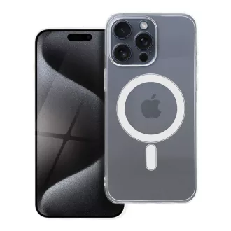   Clear tok 2 mm iPhone 15 PRO MAX  Mag Cover Magsafe kompatibilis  (kameravédős) átlátszó
