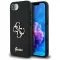 GUESS tok iPhone 16e (SE 4 2025) GUHCPSE4HG4SGK (Fixed Glitter Big 4G) fekete