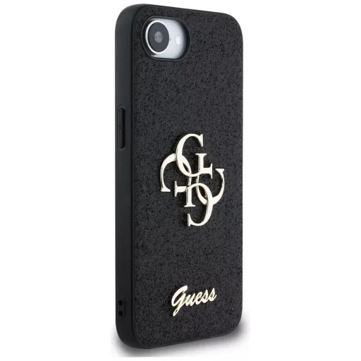 GUESS tok iPhone 16e (SE 4 2025) GUHCPSE4HG4SGK (Fixed Glitter Big 4G) fekete