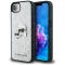 KARL LAGERFELD tok iPhone 16e (SE 4 2025) KLHCPSE4PFGKCPS (Fixed Glitter W/ Ikonik Metal Pin) ezüst