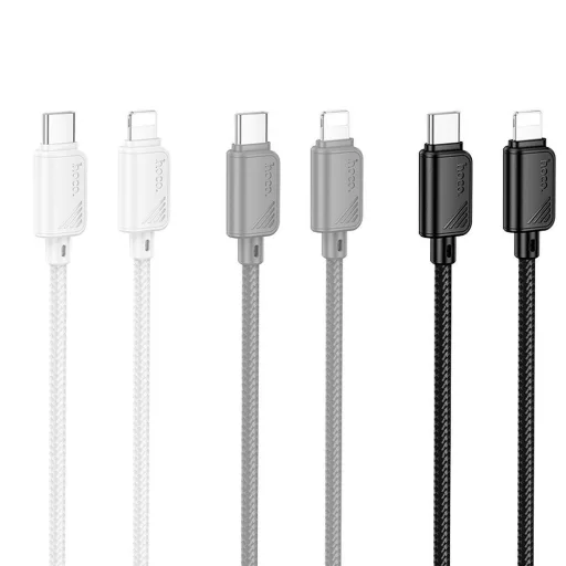 USB-C – Lightning kábel Hoco PD 27W 1 m X113 fehér