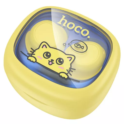 Hoco vezeték nélküli gyerek fülhallgató TWS EW111 sárga