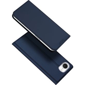   DUX DUCIS Flip tok kártyatartóval SKIN PRO  iPhone 16e kék