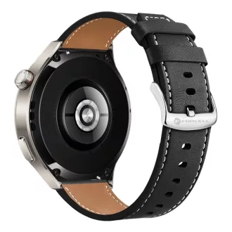   Forcell F-Design FS21 perforált eco-bőr szíj Samsung Galaxy Watch 20 mm fekete