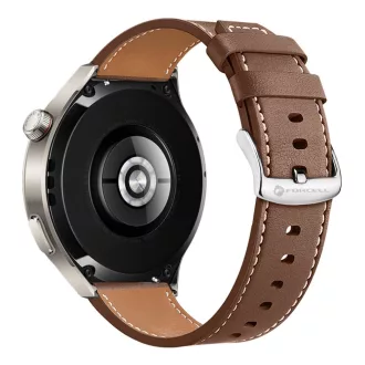   Forcell F-Design FS21 perforált eco-bőr szíj Samsung Galaxy Watch 20 mm barna