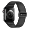 Forcell F-Design FA21 mágneses eco-bőr szíj Apple Watch 38 / 40 / 41 mm fekete